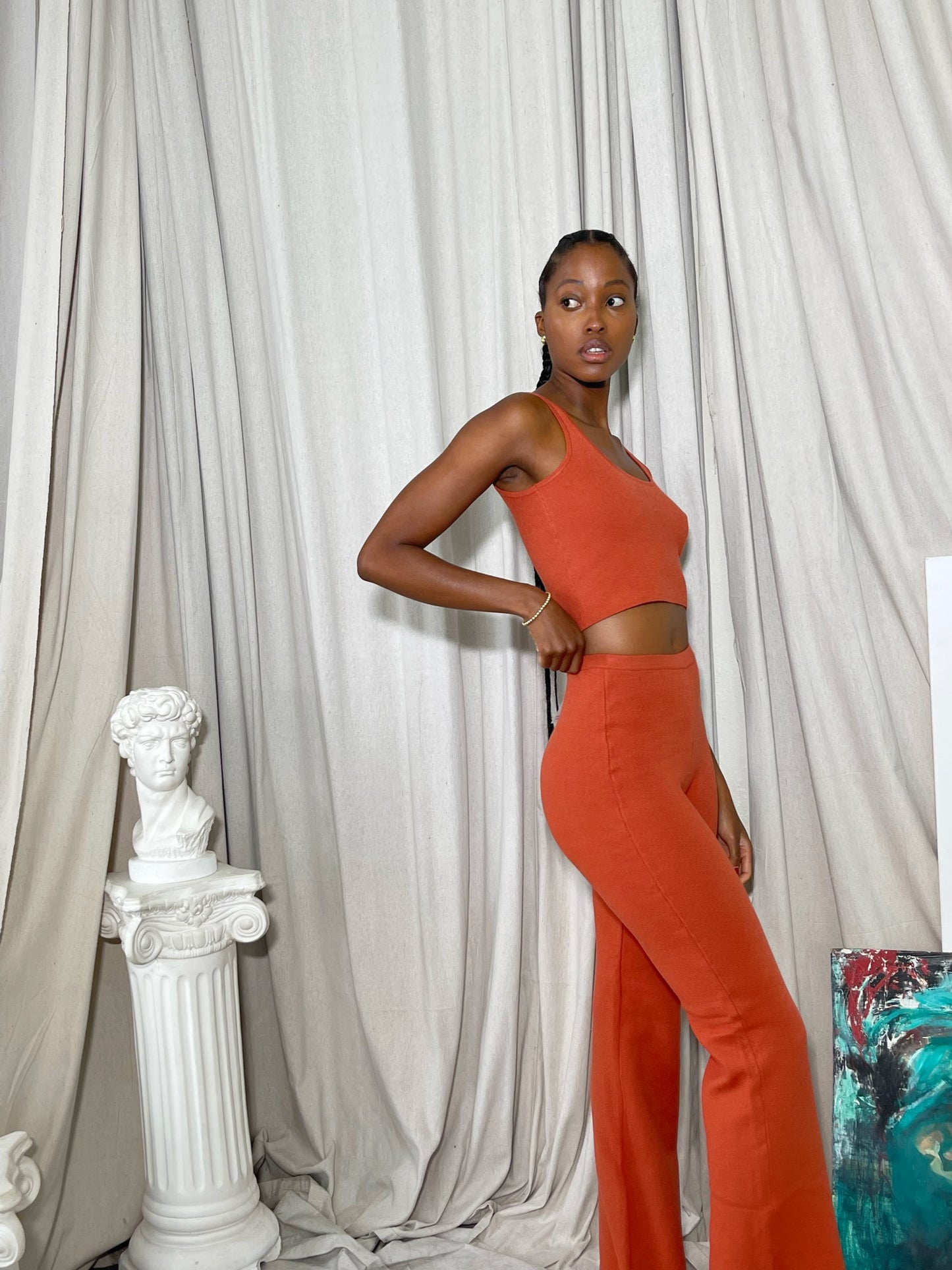 Lana Pants in Rust