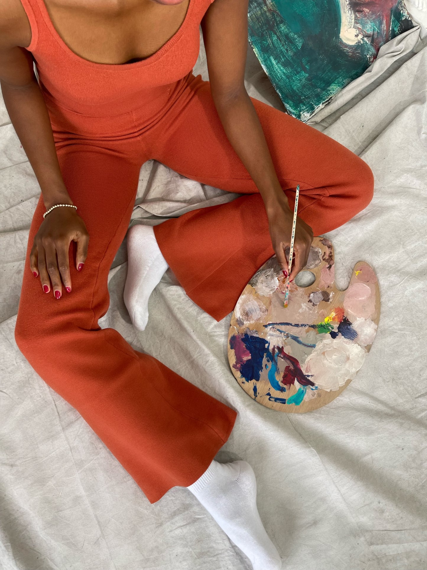 Lana Pants in Rust