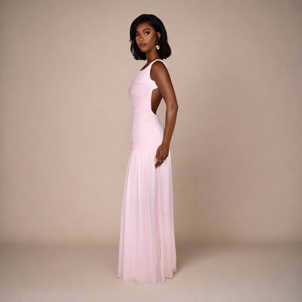 Yara Dress in Blush