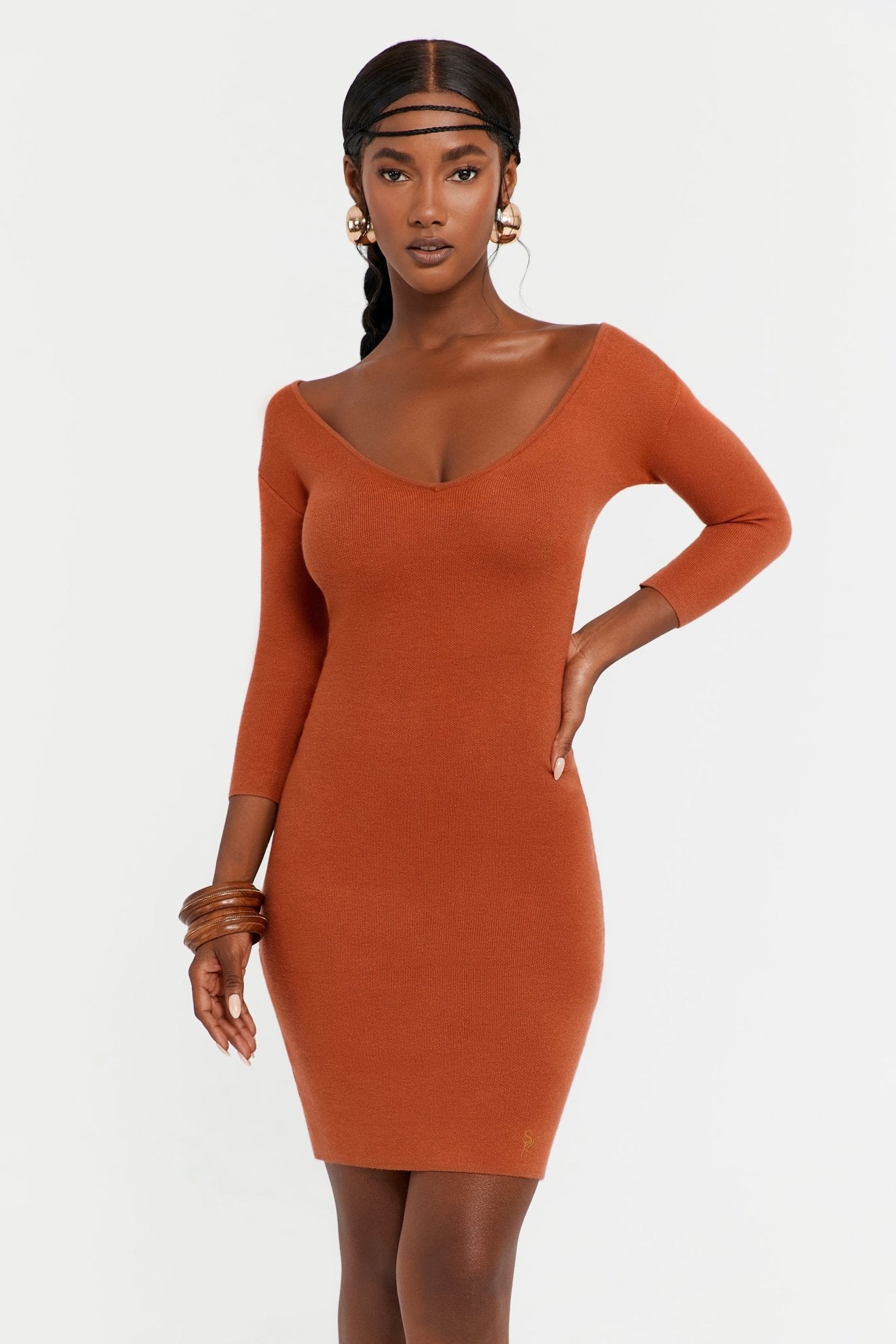 Sia Dress in Rust - Sincerely Ria