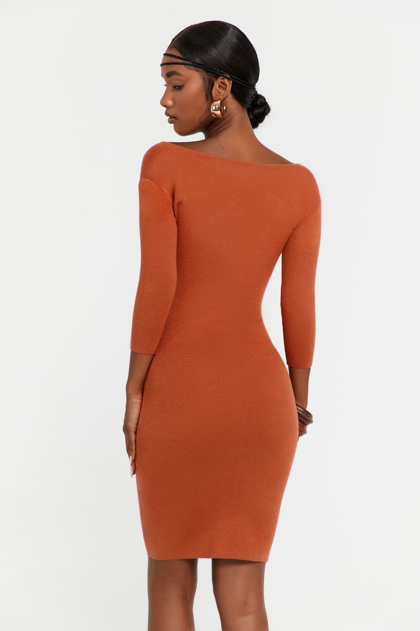 Sia Dress in Rust - Sincerely Ria